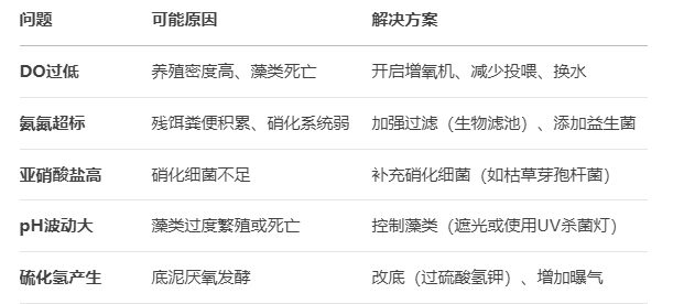 水产养殖水质管理建议